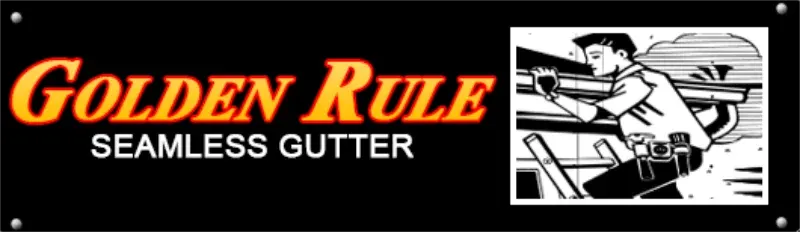 Business logo for Golden Rule Seamless Gutter